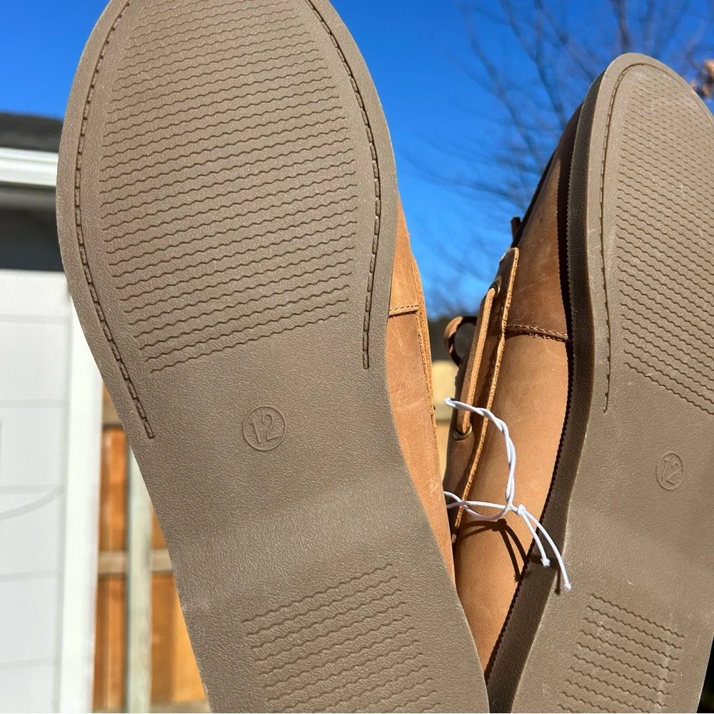 Nwt Men's Bennett Genuine Leather Loafers - Goodfellow & Co size 12‎ Cognac
